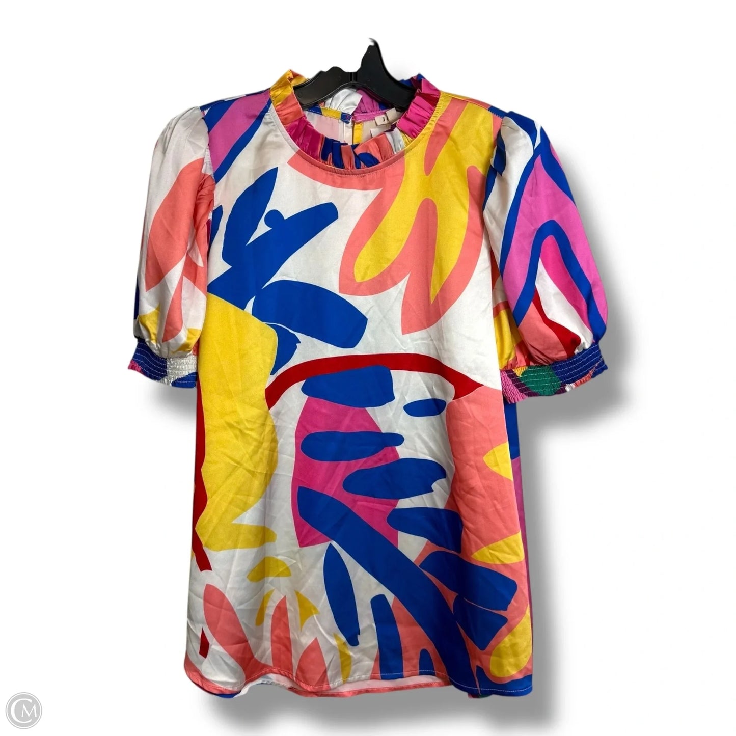 Top Short Sleeve By Jodifl In Multi-colored, Size: S