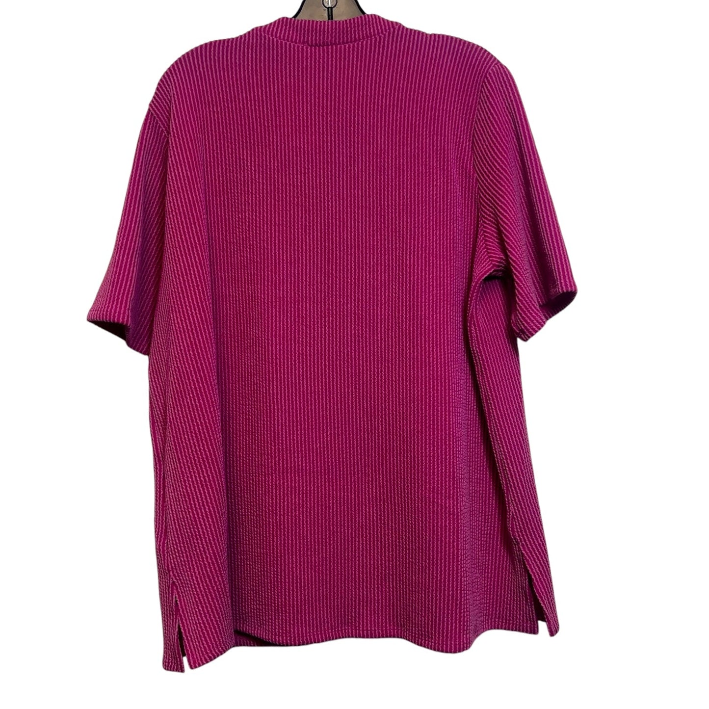 Top Short Sleeve By Clothes Mentor In Fuschia, Size: 2x