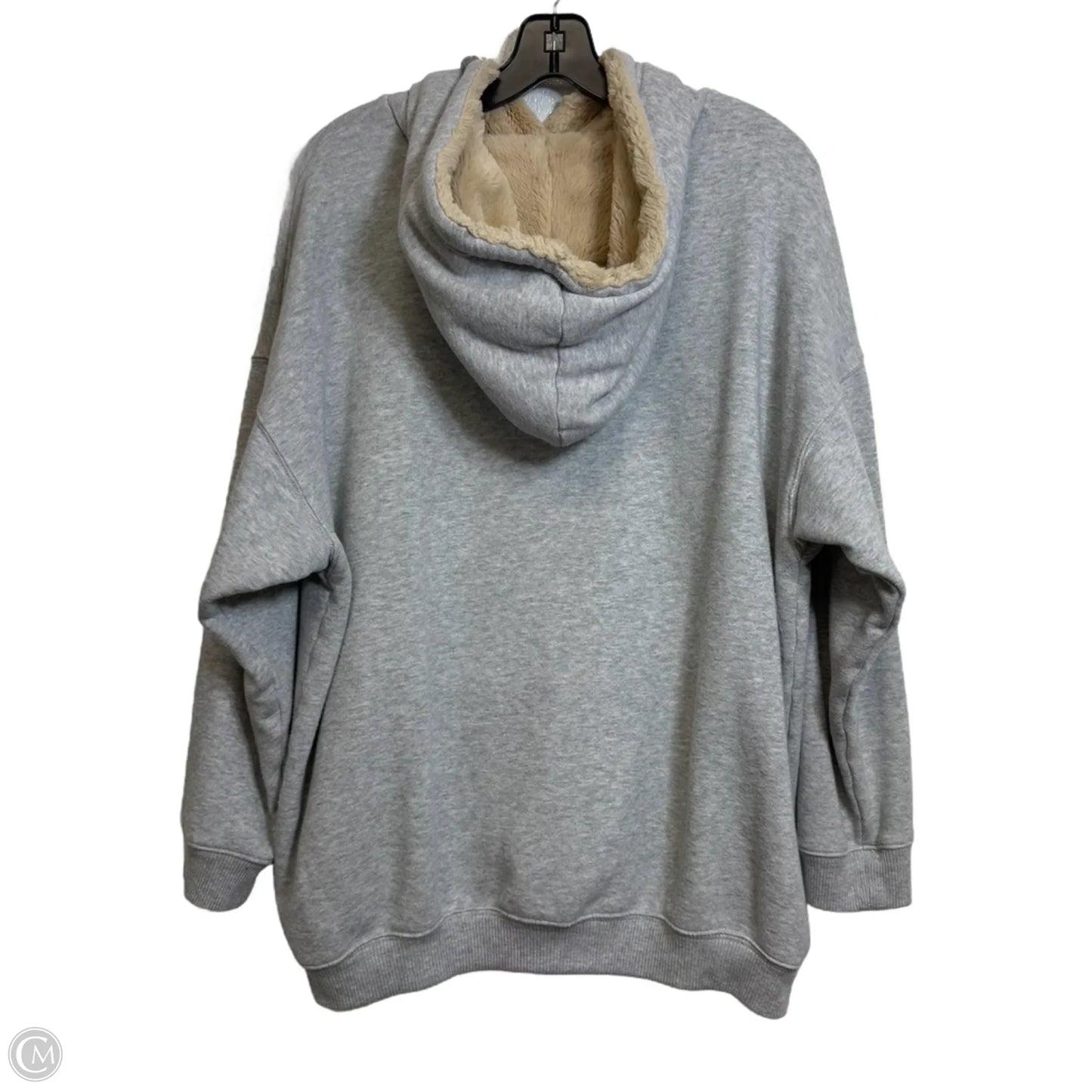Sweatshirt Hoodie By Aerie In Grey, Size: M