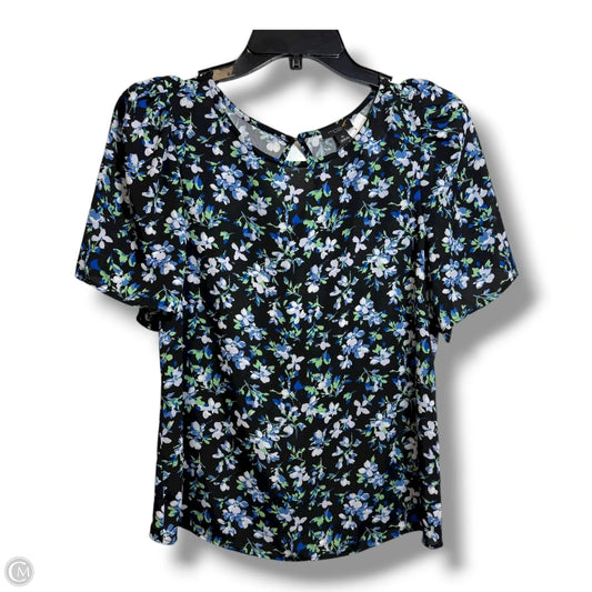 Top Short Sleeve By Ann Taylor In Floral Print, Size: Xs