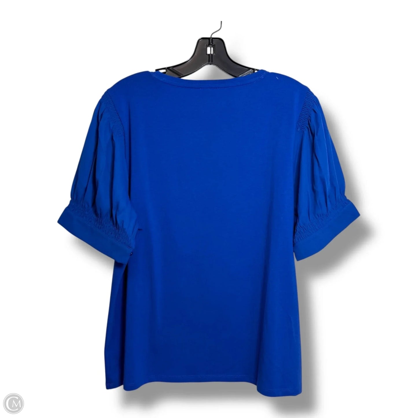 Top Short Sleeve By Talbots In Blue, Size: Xlp