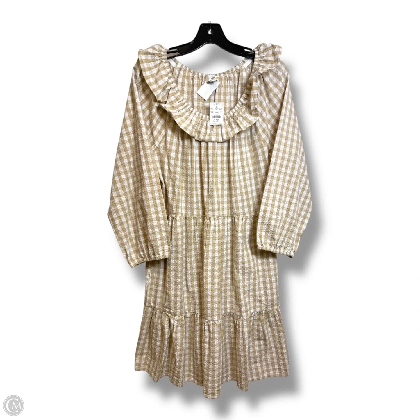 Dress Casual Midi By J. Crew In Plaid Pattern, Size: 14