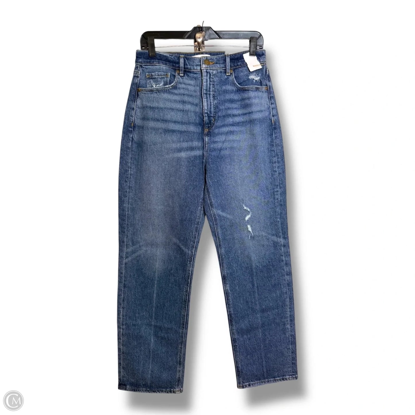 Jeans Straight By Loft In Blue Denim, Size: 4