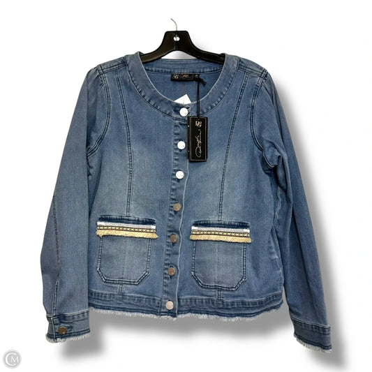 Jacket Denim By Diane Gilman In Blue Denim, Size: M