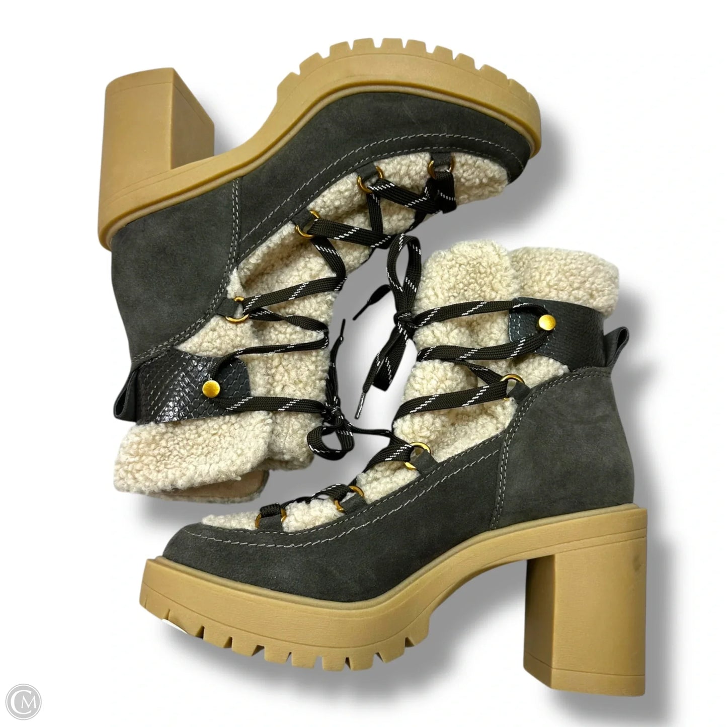 Boots Ankle Heels By Dolce Vita In Grey, Size: 8