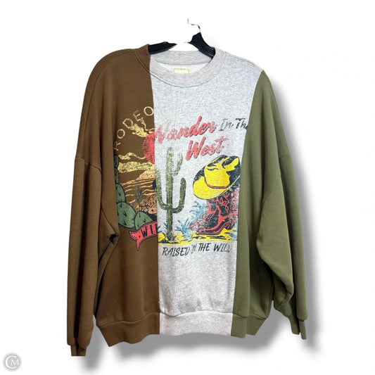 Sweatshirt Crewneck By Clothes Mentor In Multi-colored, Size: S