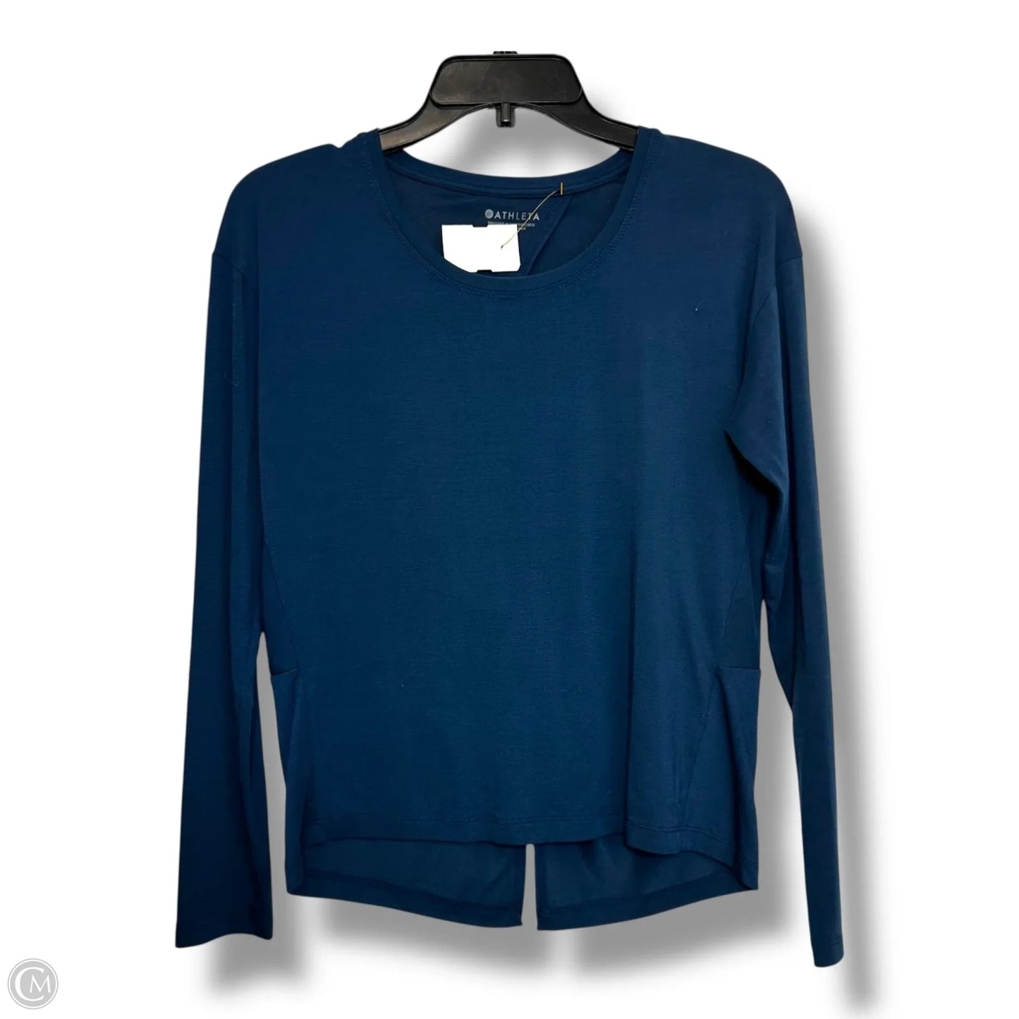 Athletic Top Long Sleeve Crewneck By Athleta In Blue, Size: Xs