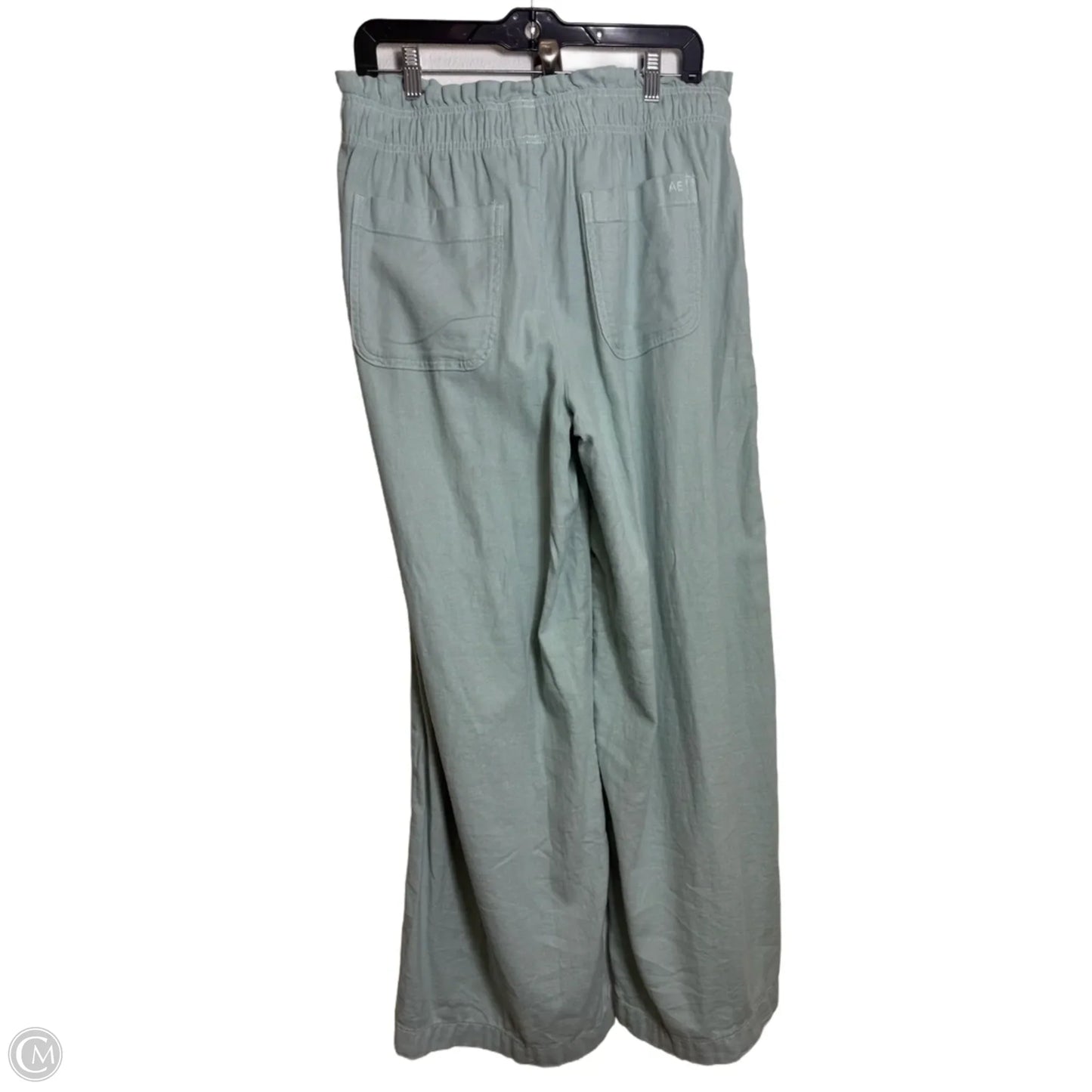 Pants Wide Leg By American Eagle In Green, Size: M