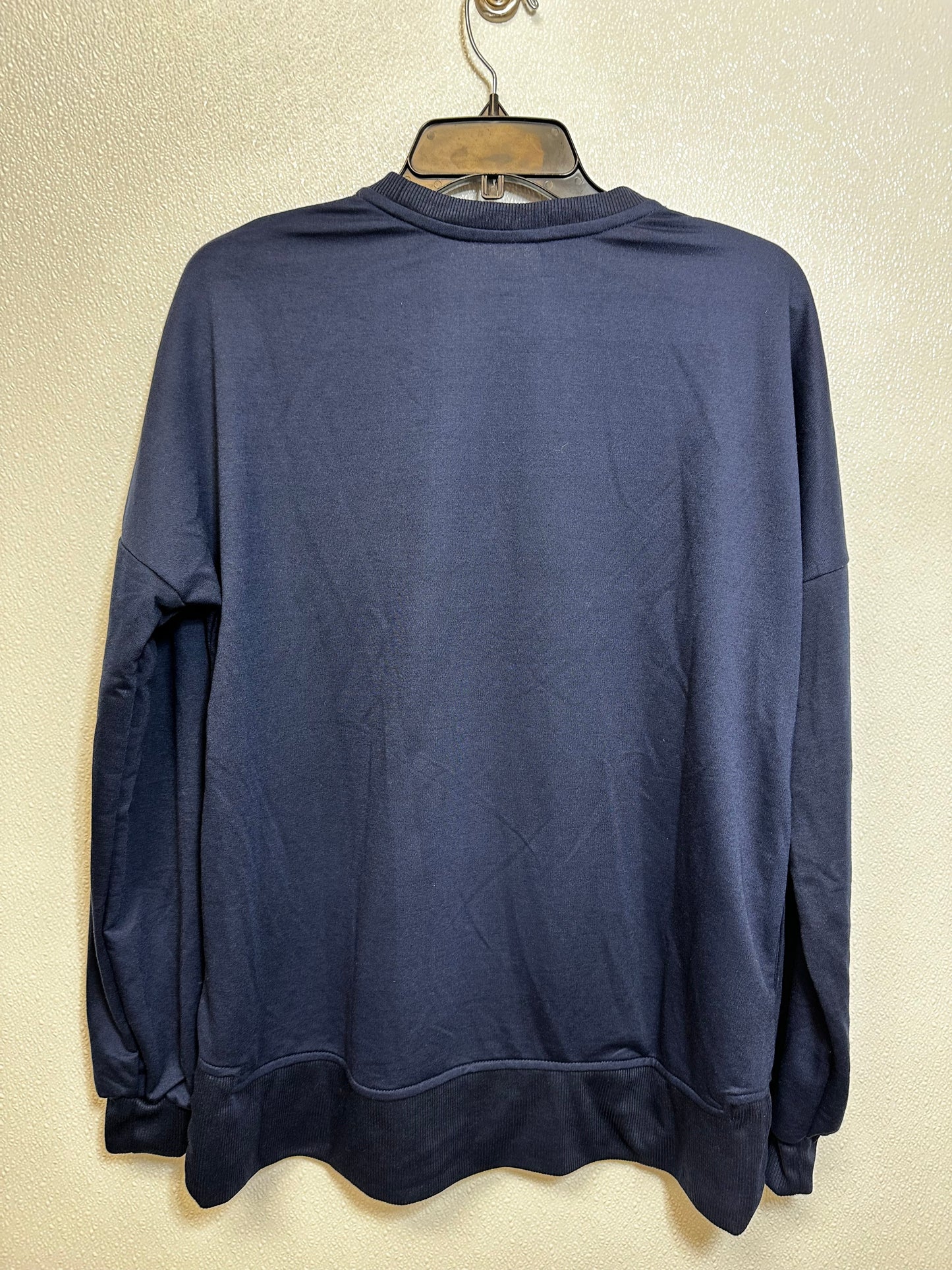 Sweatshirt Crewneck By Simply Southern In Navy, Size: L