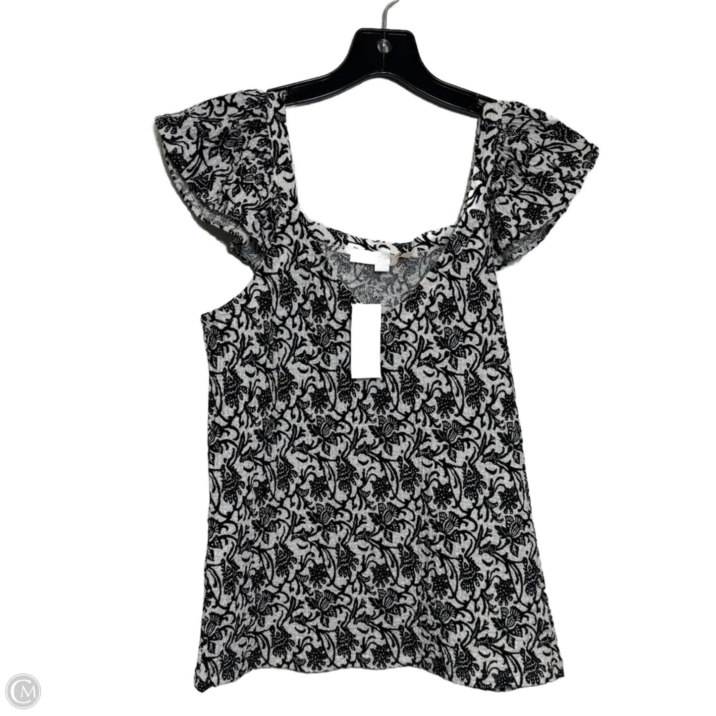 Top Sleeveless By Loft In Black & White, Size: Xs