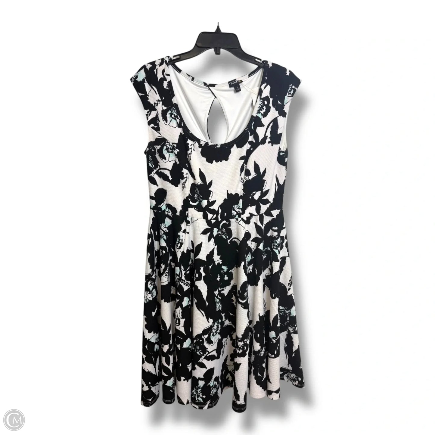 Dress Party Midi By Torrid In Black & White, Size: M