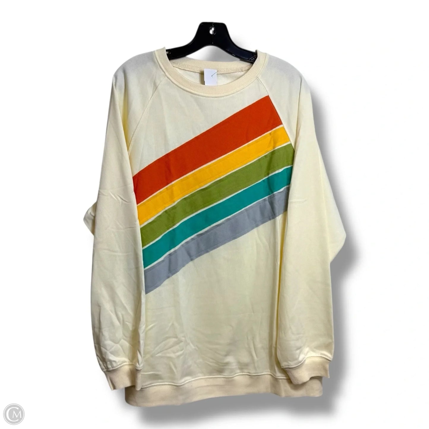 Sweatshirt Crewneck By Cmf In Cream, Size: Xl