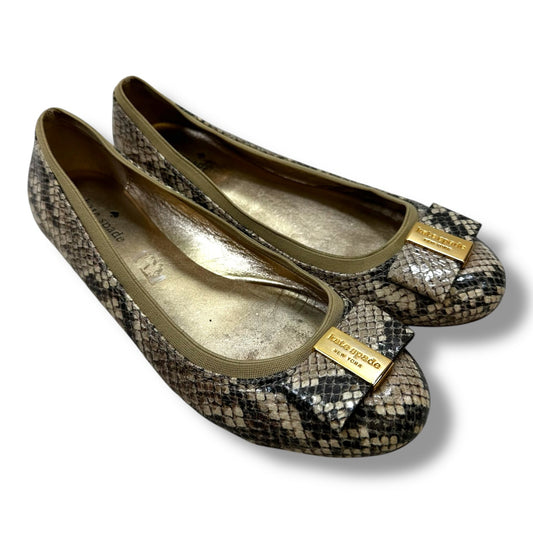 Shoes Flats By Kate Spade In Snakeskin Print, Size: 9