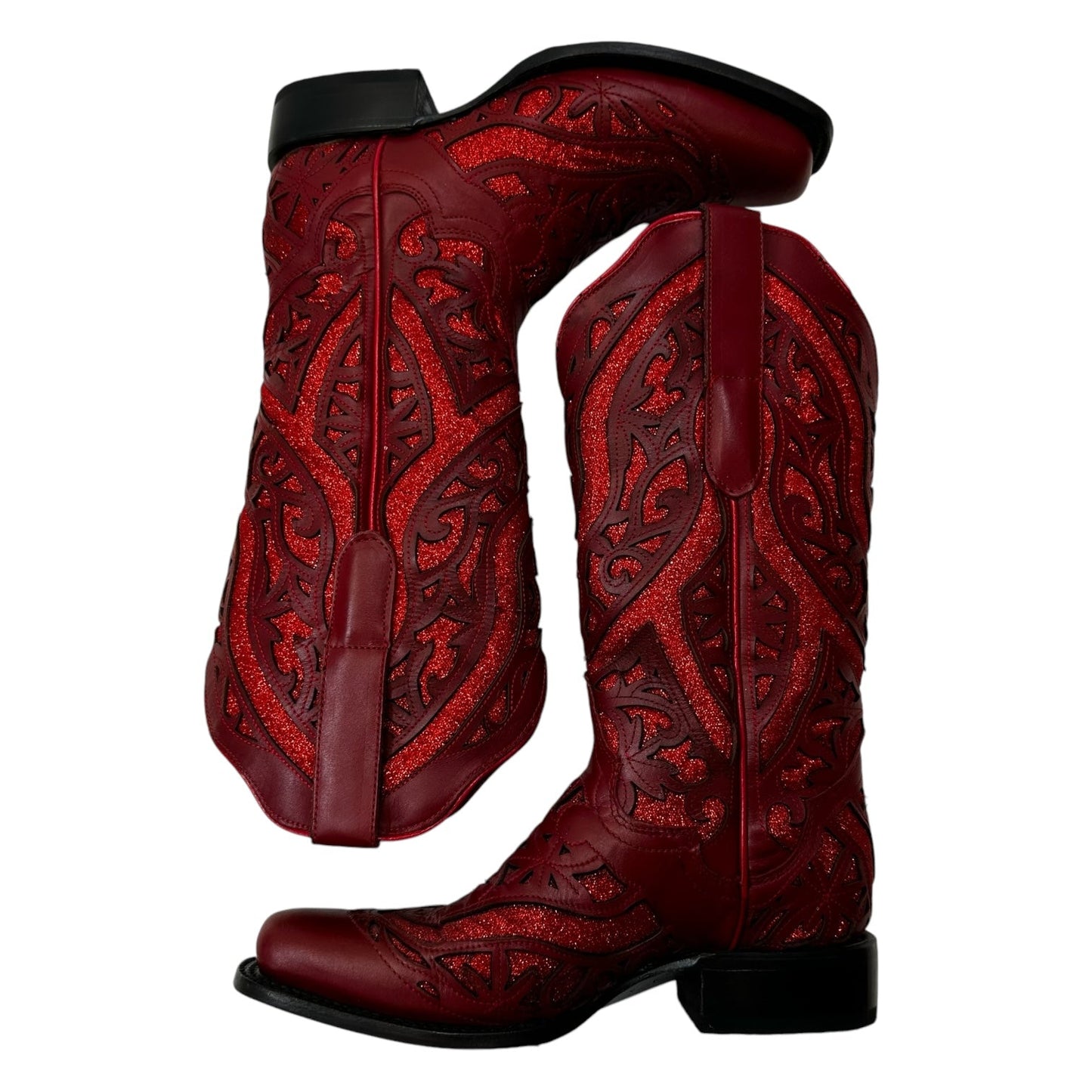 Boots Western By J.B. Dillon In Red, Size: 8.5