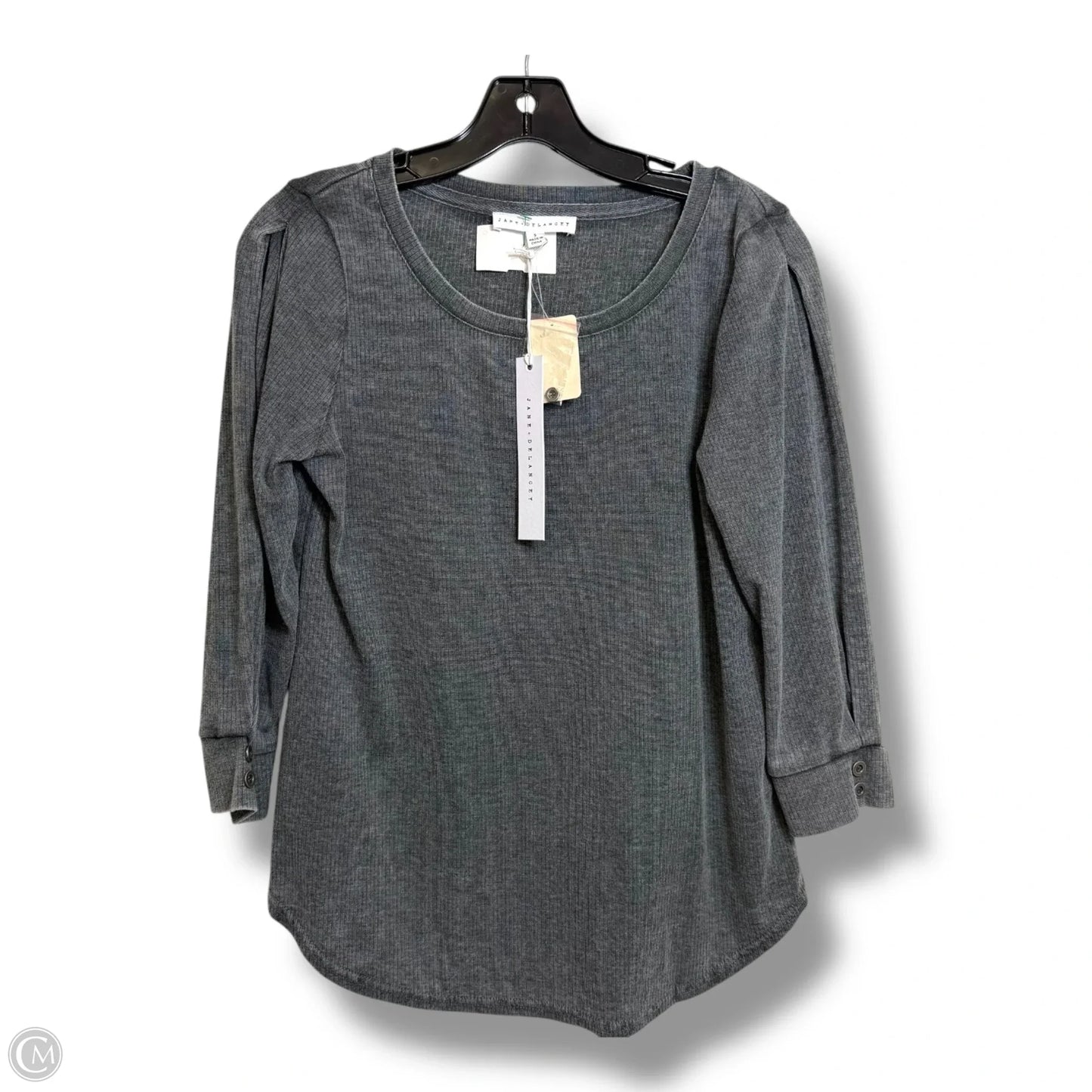 Top 3/4 Sleeve By Jane And Delancey In Grey, Size: S