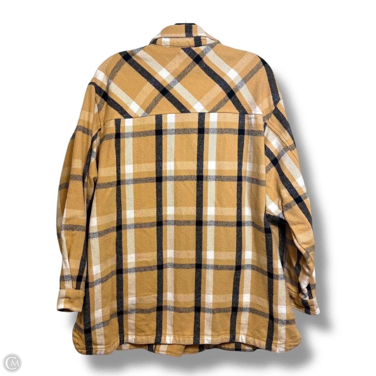 Jacket Shirt By Lucky Brand In Plaid Pattern, Size: Xl