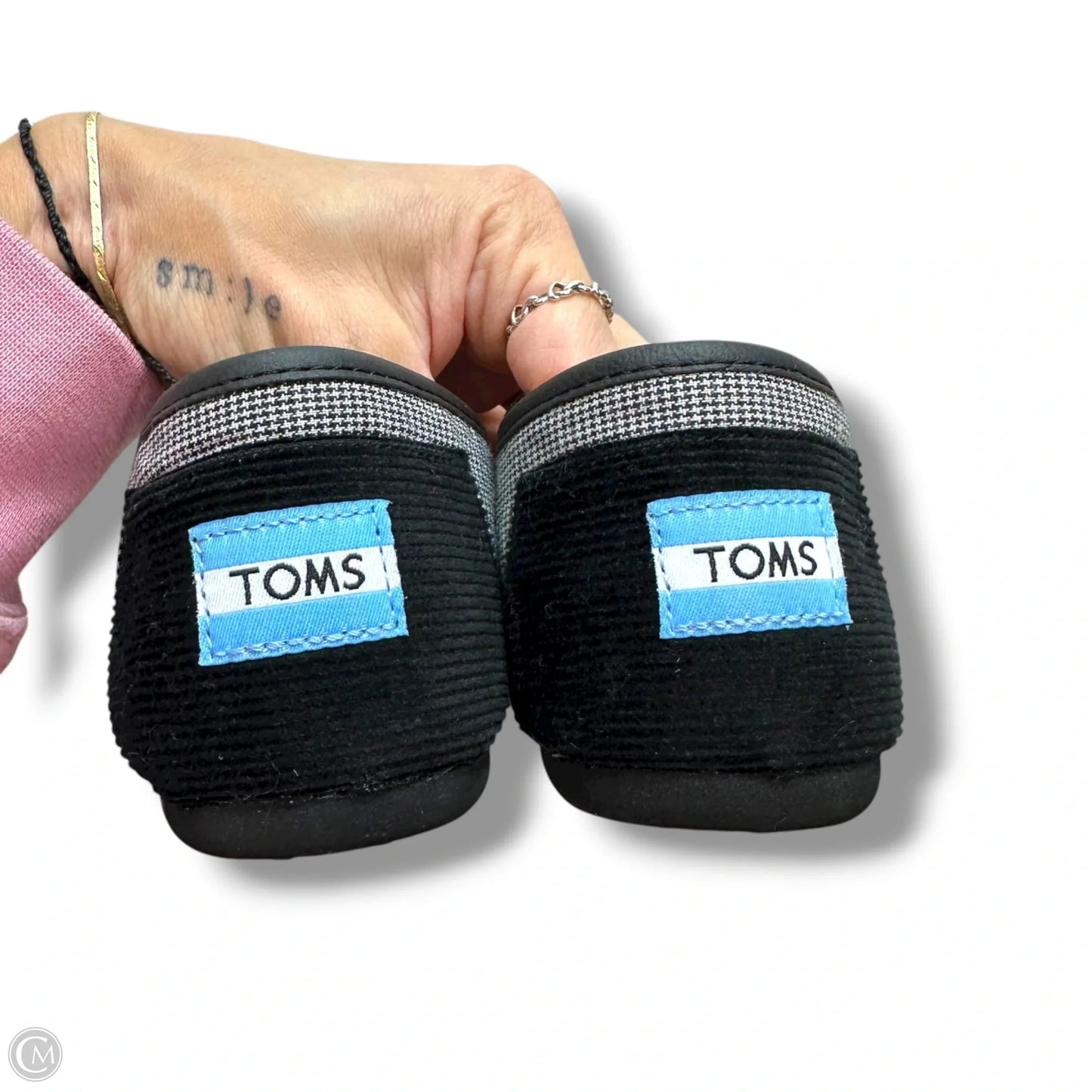 Shoes Flats By Toms In Black, Size: 6.5