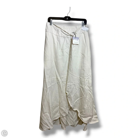 Skirt Maxi By Clothes Mentor In White, Size: L