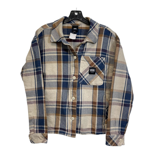 Jacket Shirt By Vans In Plaid, Size: S