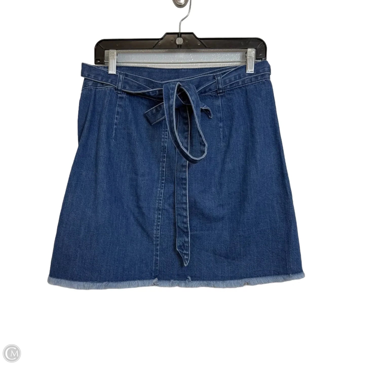 Skirt Mini & Short By Madewell In Blue Denim, Size: L