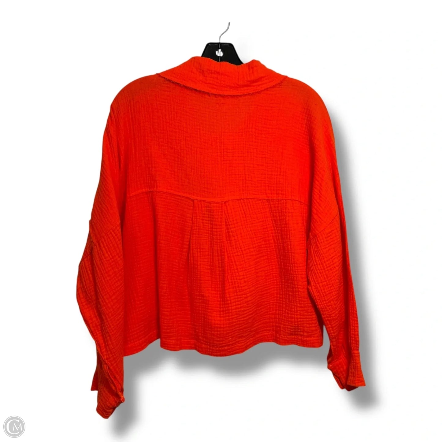Top Long Sleeve By Bucketlist In Orange, Size: S