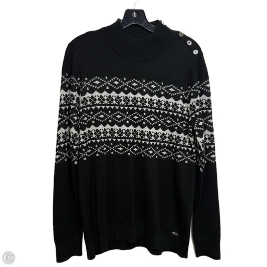 Sweater By Calvin Klein In Black, Size: L