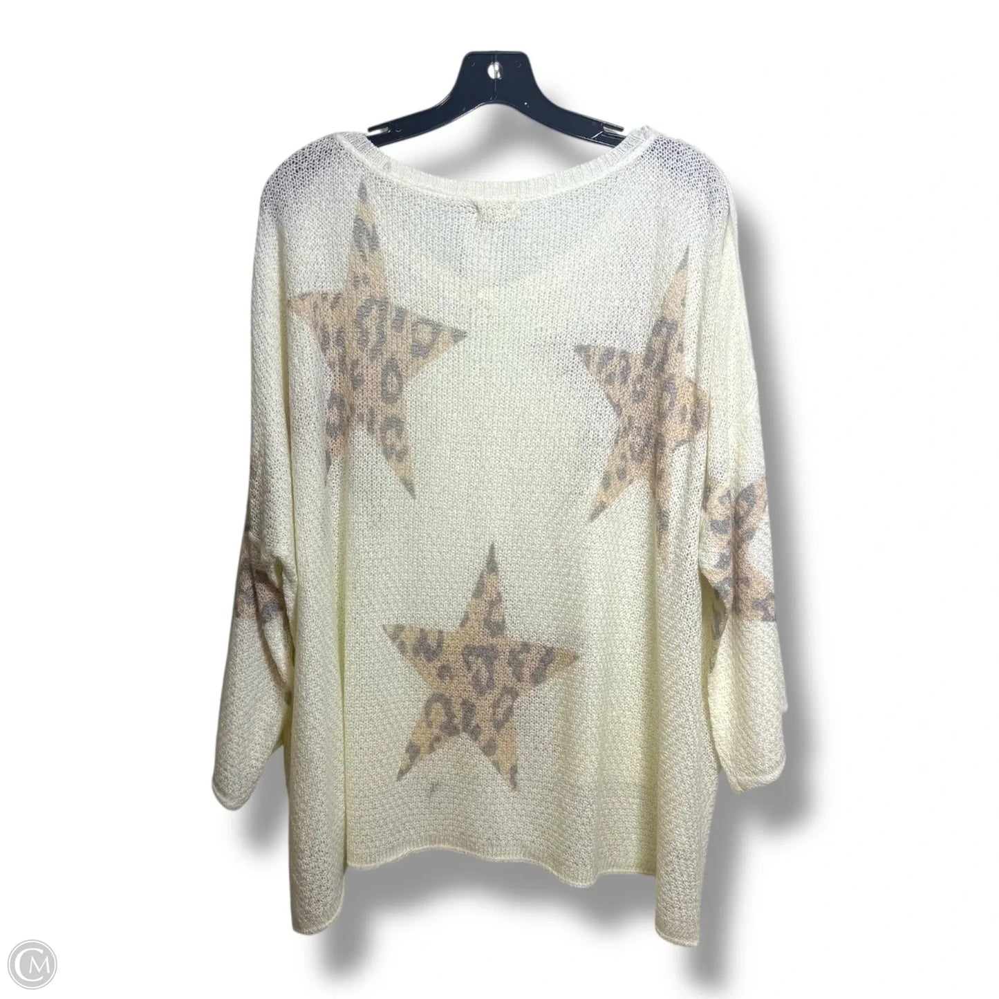 Top Long Sleeve By Pol In Cream, Size: S