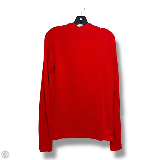 Athletic Top Long Sleeve Hoodie By Athleta In Red, Size: L
