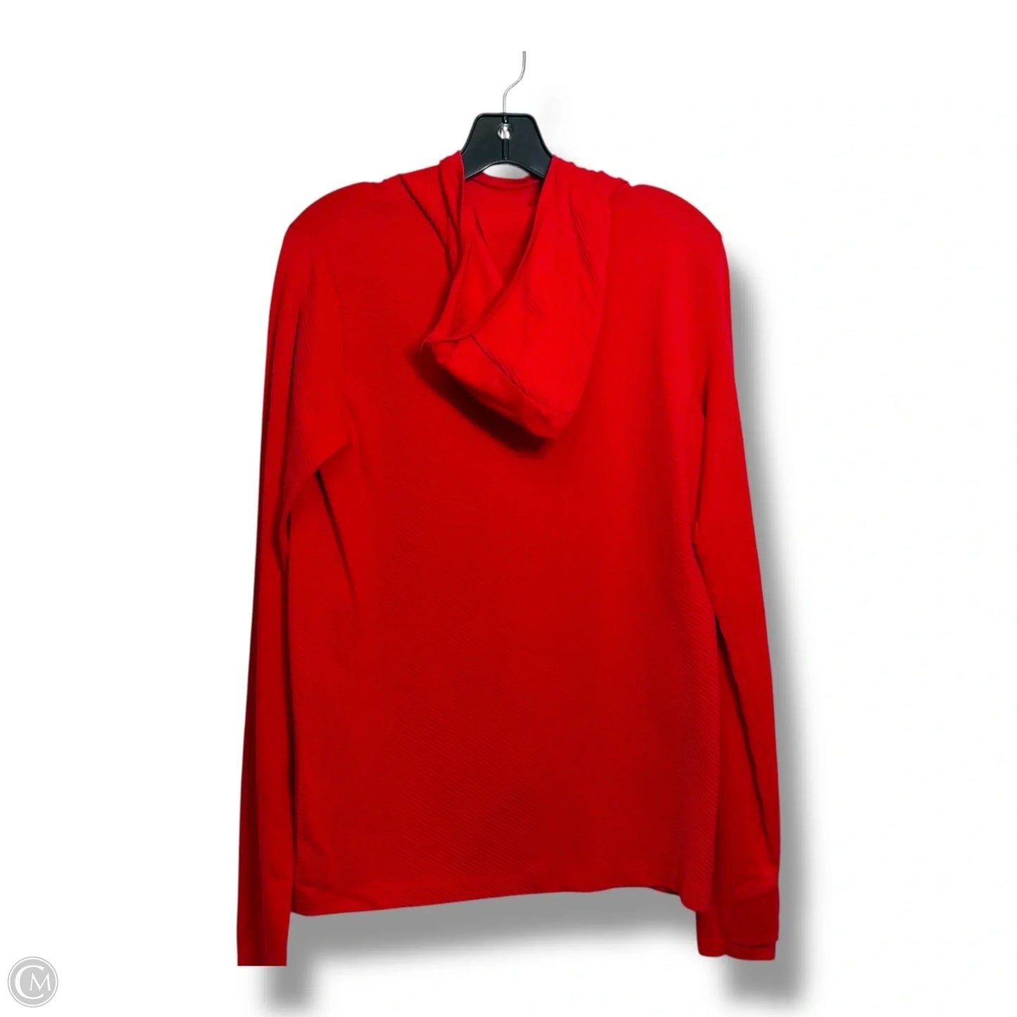 Athletic Top Long Sleeve Hoodie By Athleta In Red, Size: L