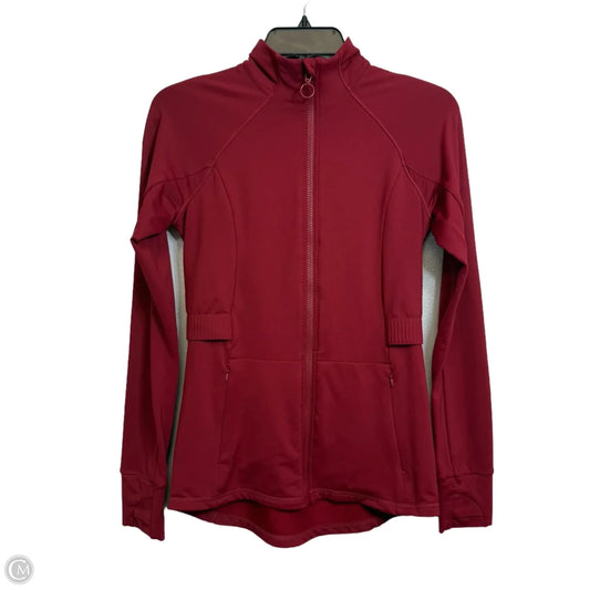 Athletic Jacket By Fabletics In Red, Size: S
