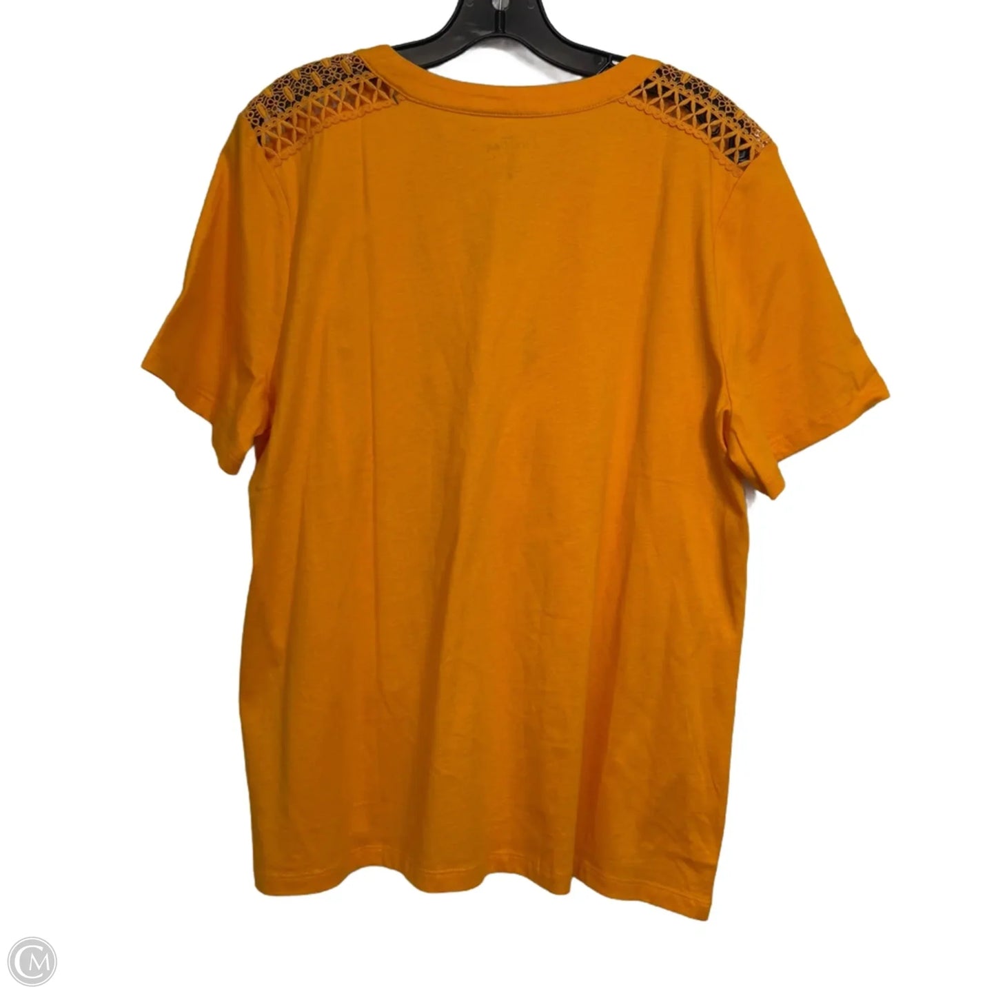Top Short Sleeve By Coral Bay In Yellow, Size: Xl