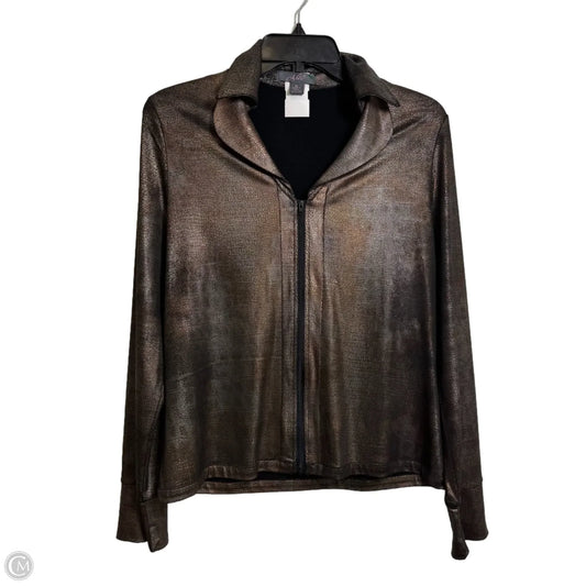 Top Long Sleeve By Clothes Mentor In Bronze, Size: Xl