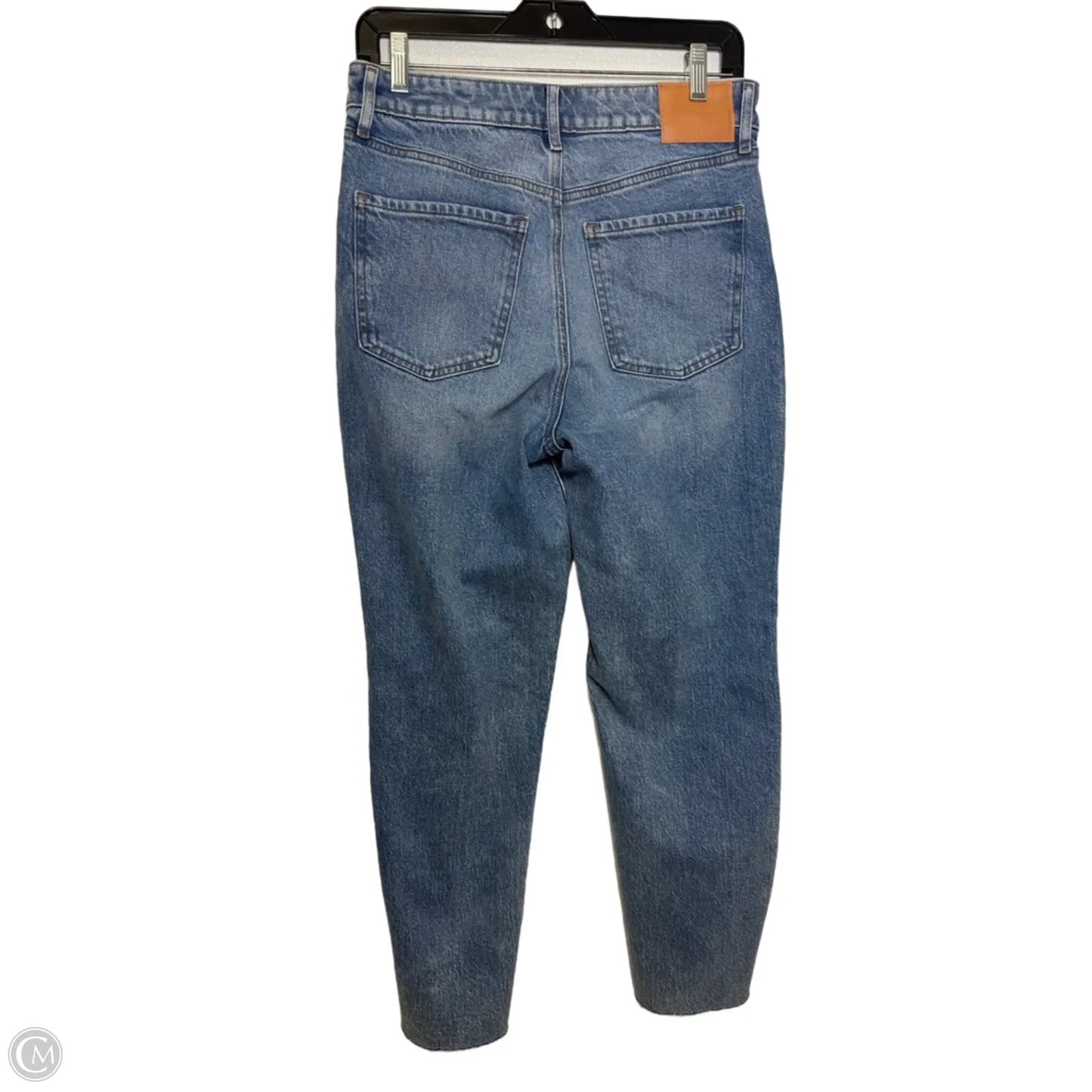 Jeans Cropped By Express In Blue Denim, Size: 4l