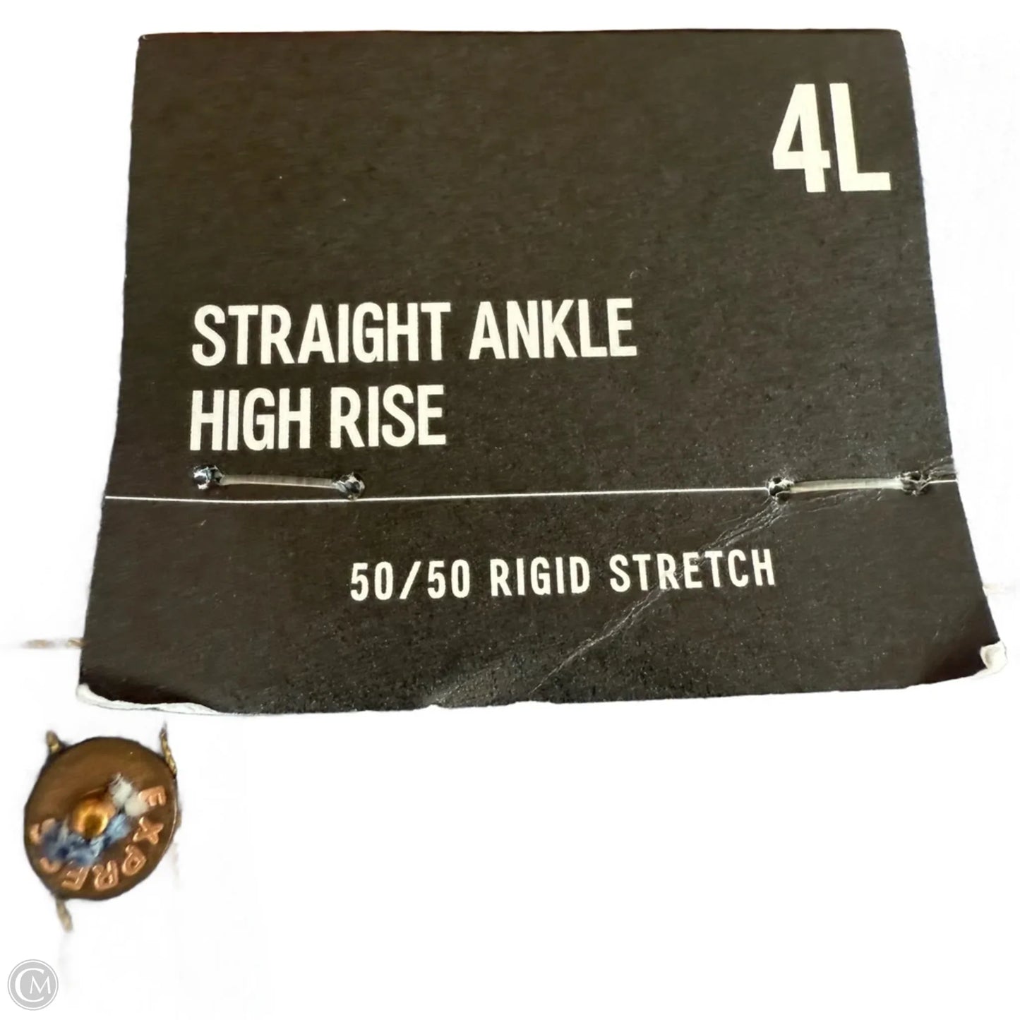 Jeans Cropped By Express In Blue Denim, Size: 4l