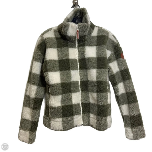 Athletic Fleece By Clothes Mentor In Green & White, Size: Xs