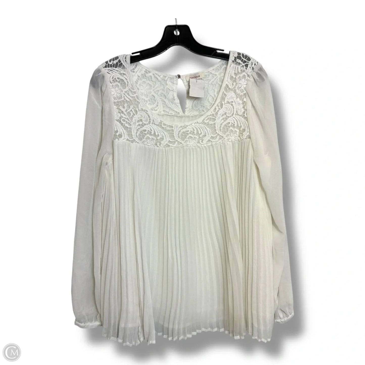 Top Long Sleeve Basic By Sundance In White, Size: M