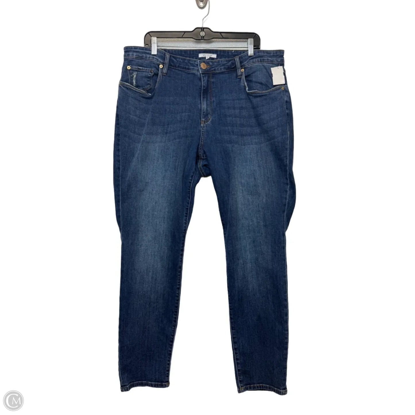 Jeans Straight By Sts Blue In Blue Denim, Size: 16