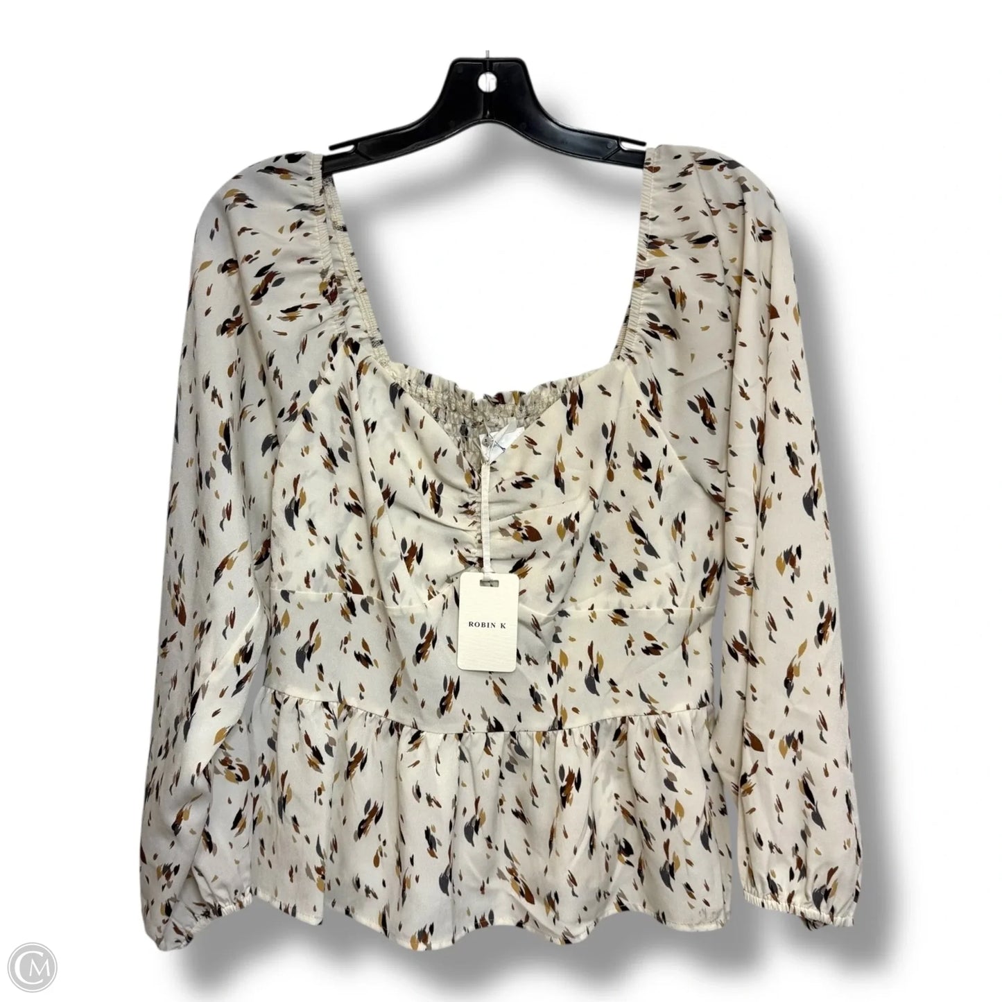 Top Long Sleeve Basic By Robin K In White, Size: S