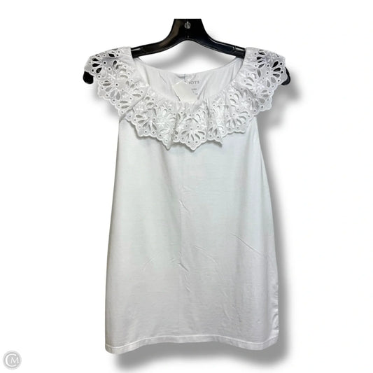 Top Sleeveless Basic By Talbots In White, Size: M