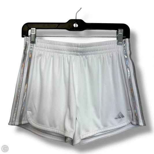 Athletic Shorts By Adidas In White, Size: S
