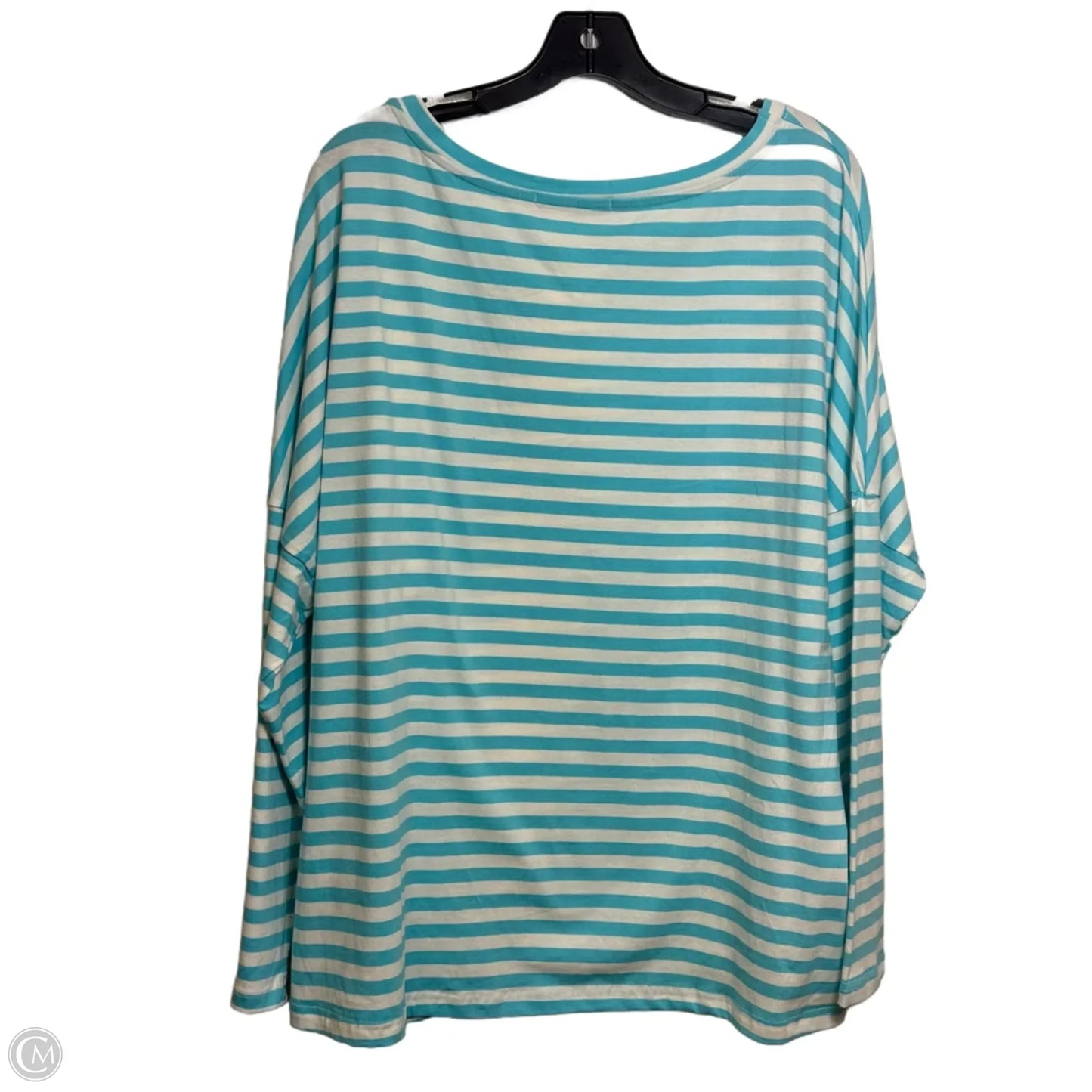 Top Long Sleeve Basic By Automet In Striped Pattern, Size: L