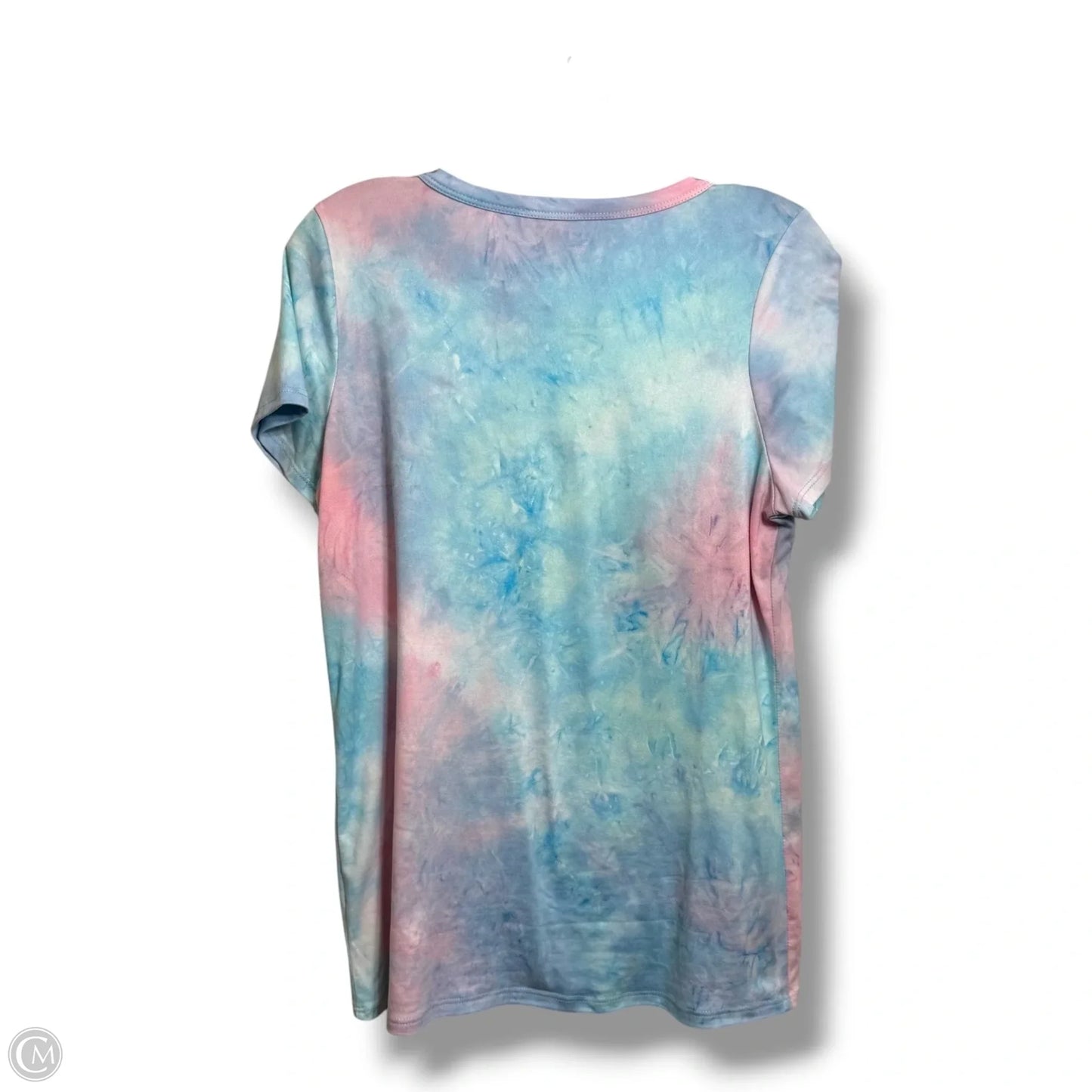 Top Short Sleeve Basic By Clothes Mentor In Tie Dye Print, Size: M