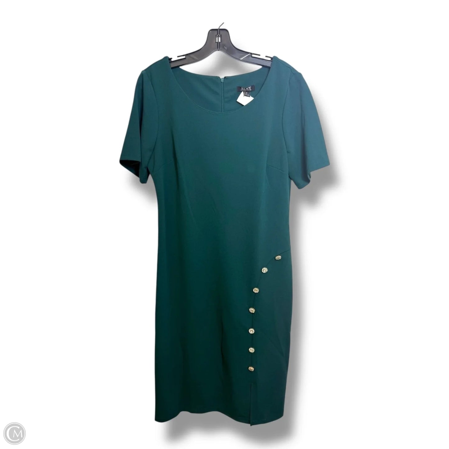 Dress Casual Midi By Sl Fashions In Green, Size: 12