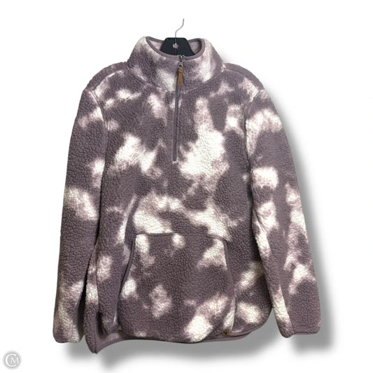 Jacket Fleece By Clothes Mentor In Mauve, Size: Xl
