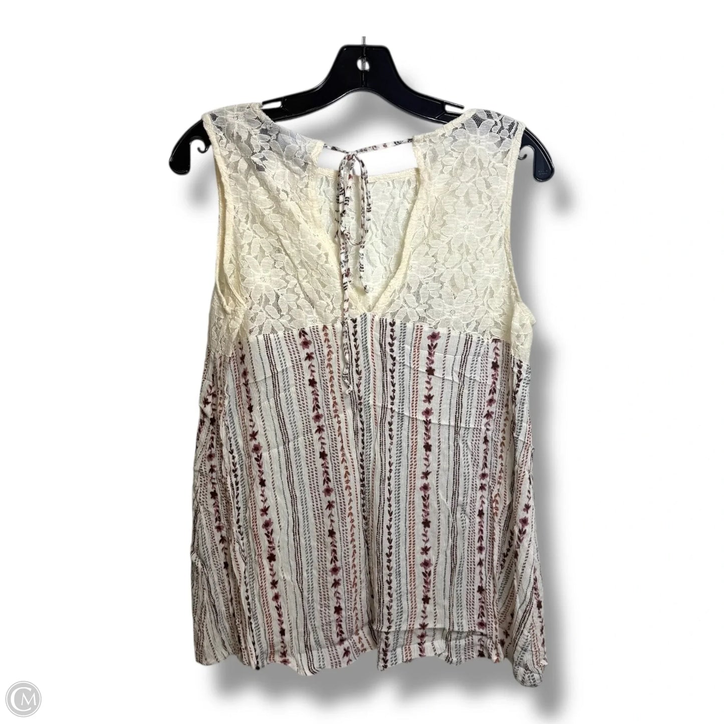 Top Sleeveless Basic By Daytrip In White, Size: L