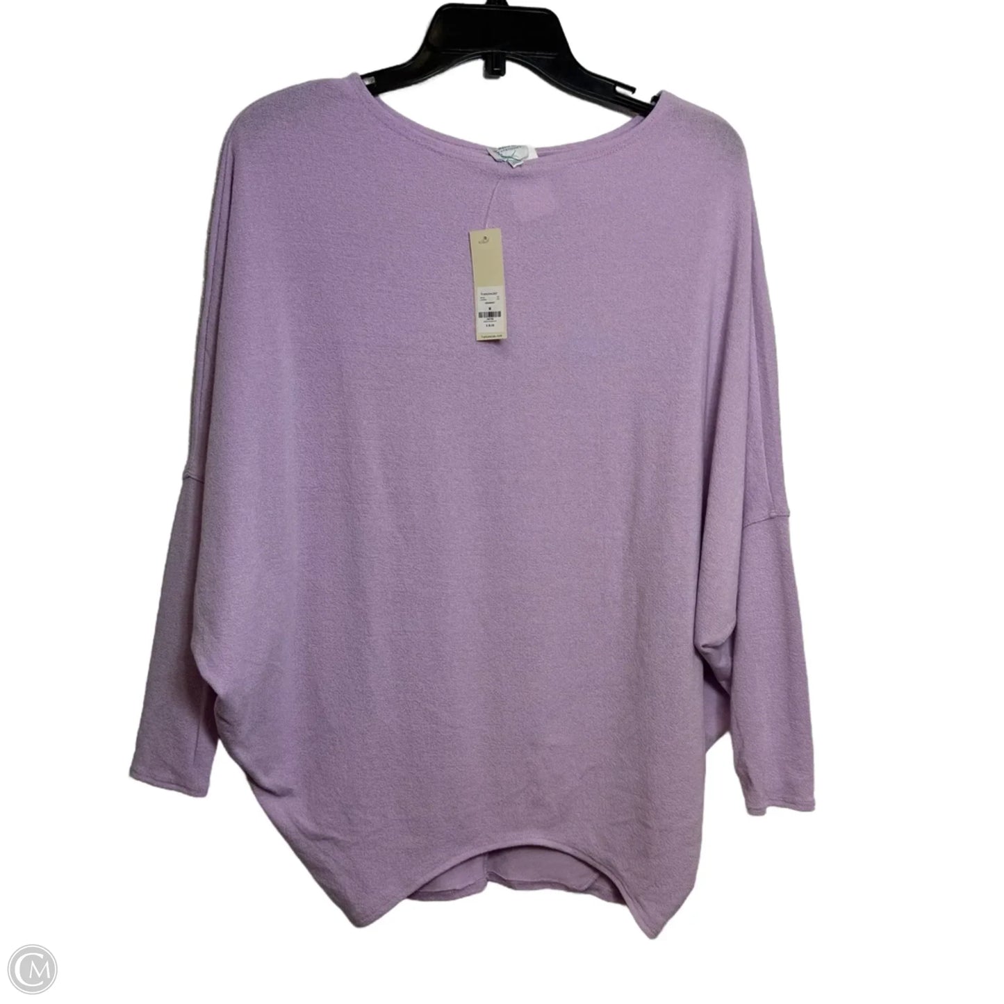 Top Long Sleeve Basic By Blue Rain In Purple, Size: M