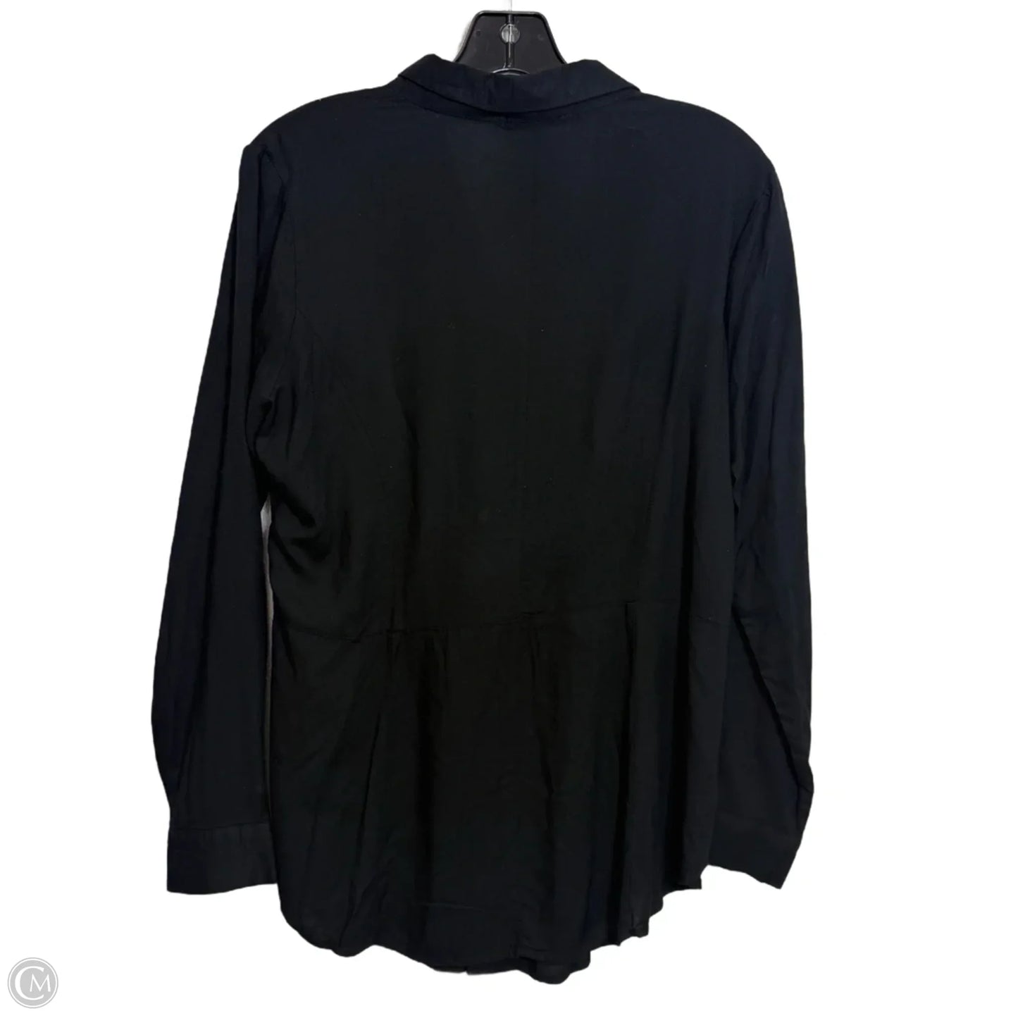 Top Long Sleeve Basic By Signature Studio In Black, Size: L