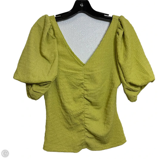 Top Short Sleeve Basic By Kori America In Green, Size: M