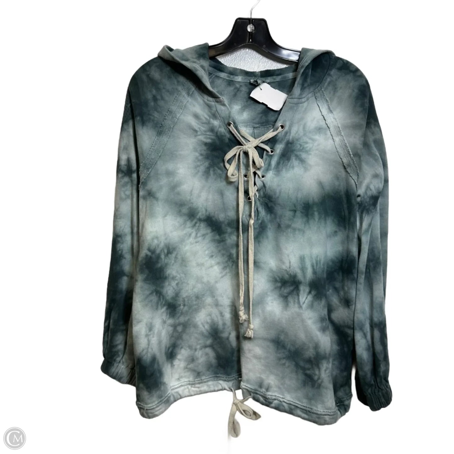 Sweatshirt Hoodie By Pol In Tie Dye Print, Size: M