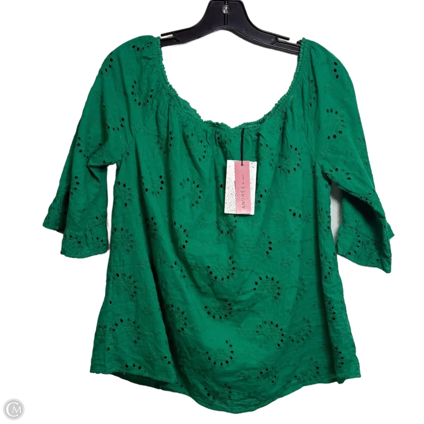 Top Short Sleeve Basic By Andree By Unit In Green, Size: M